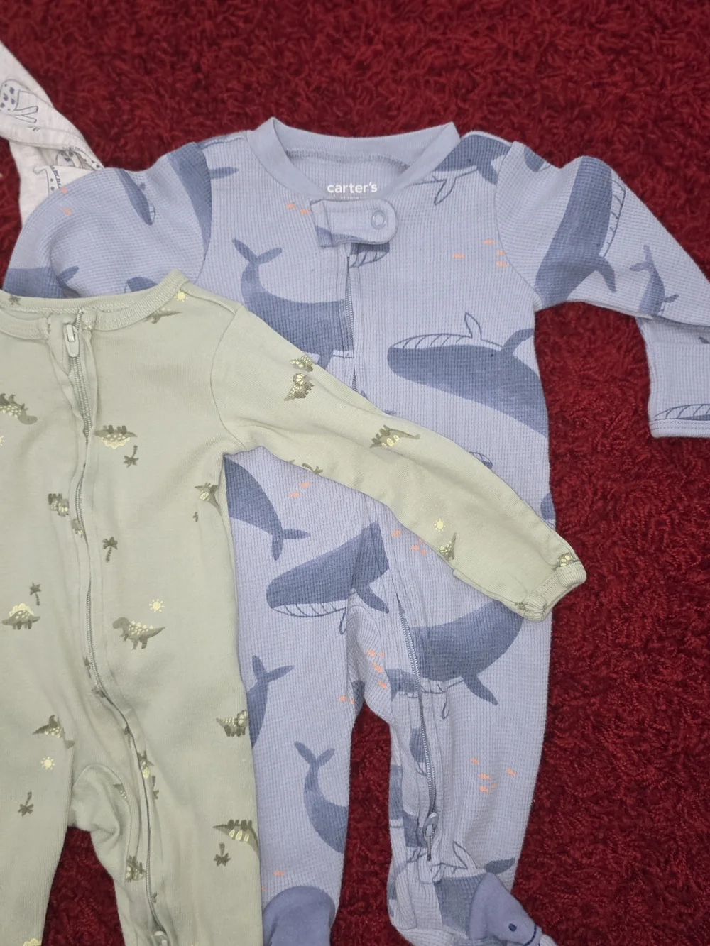 BUNDLE! 3M Carter's Baby Boy Girl Footie Sleepers Pajamas Bundle GENDER NEUTRAL